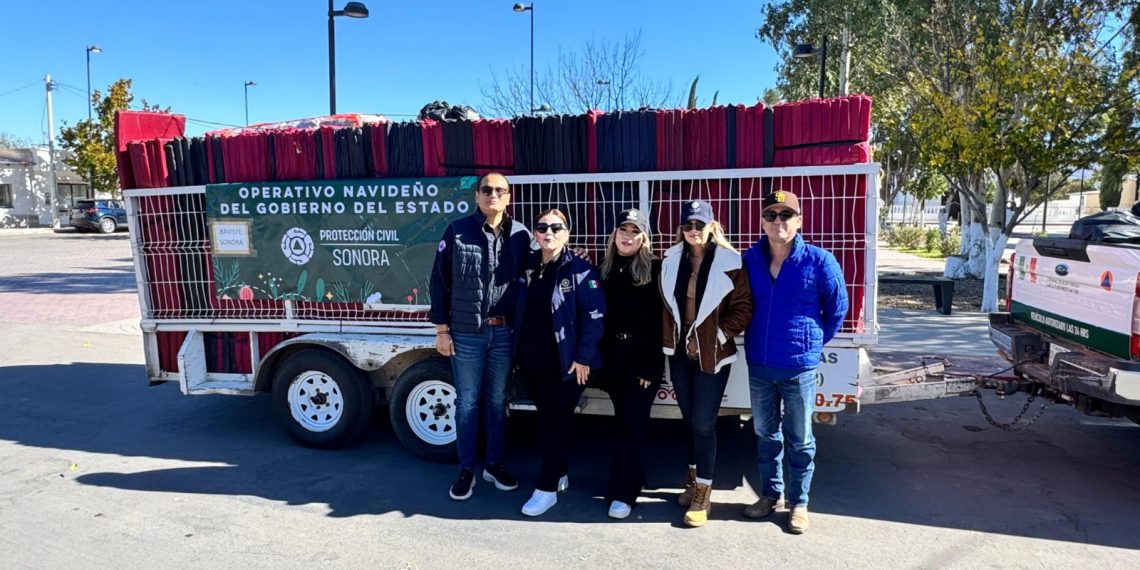 Llega a más municipios el Operativo Navideño del Gobierno del Estado; Personal de Protección Civil participa en las entregas