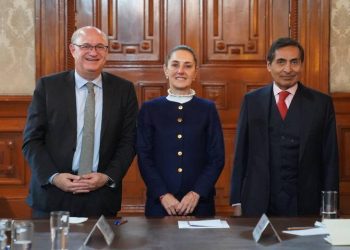 Sheinbaum se reúne con el presidente del Banco Interamericano de Desarrollo