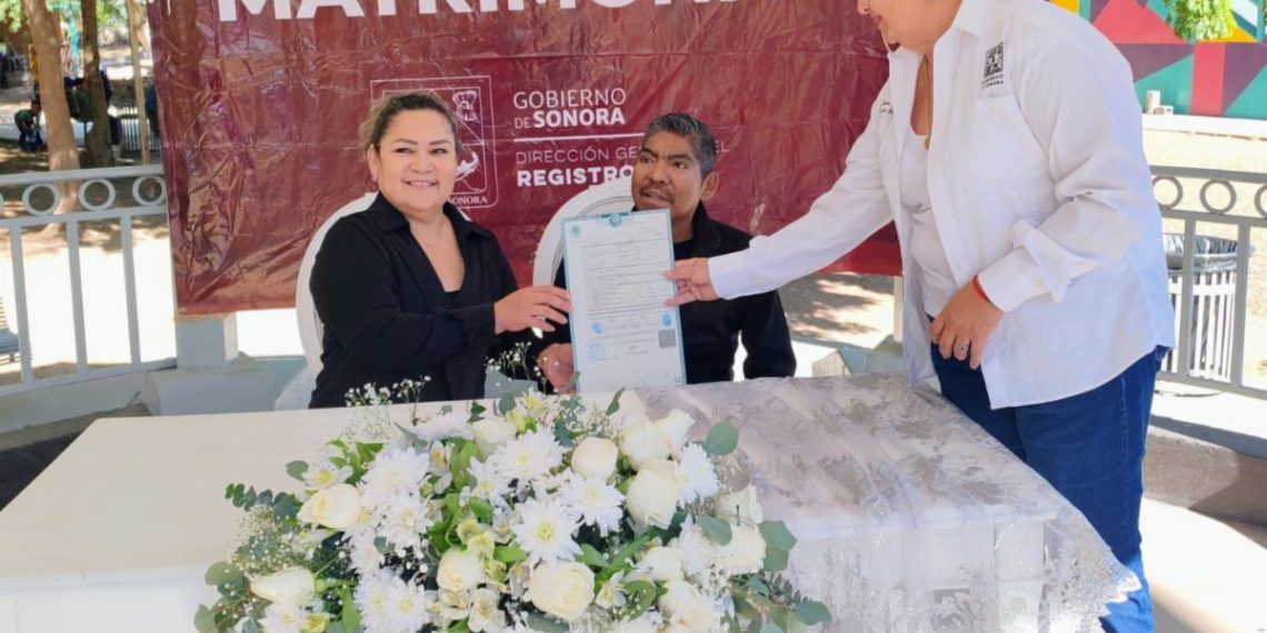 Gobierno de Sonora incrementa certeza jurídica en parejas a través de jornadas