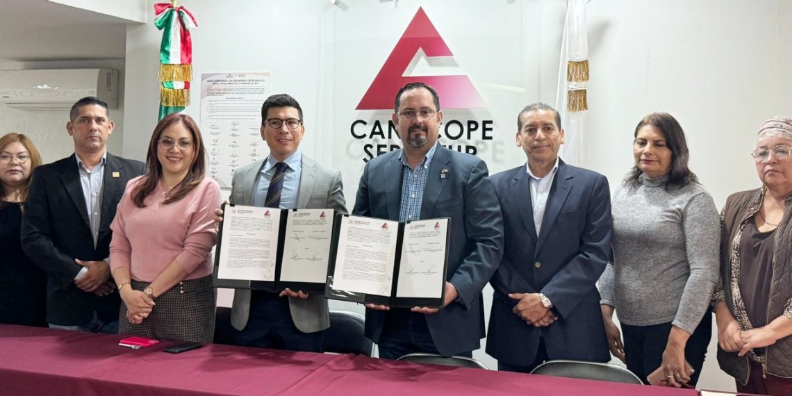 Con la CEDH, Canacope es la primera cámara empresarial en atender derechos humanos.