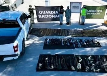 Hallan armamento escondido en calentadores de agua en Sonora