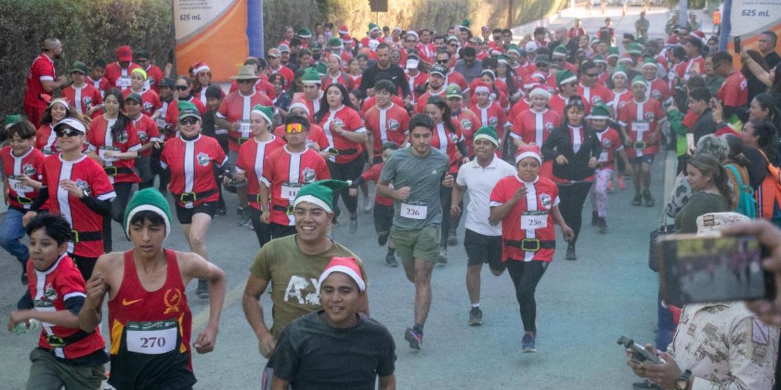 Gobierno de Sonora organiza carrera “Misión Navidad” en Cuarta Zona Militar