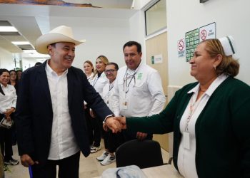 Garantiza Gobernador Durazo mejores condiciones para personal de salud y supervisa obra de Hospital Comunitario Vícam Switch