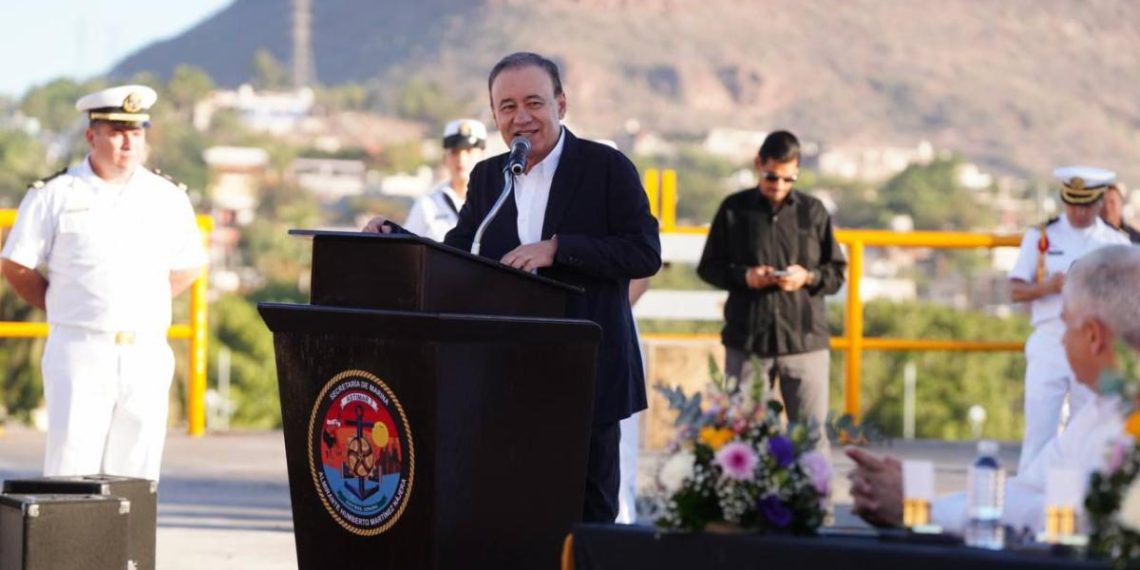 Gobernador Durazo potencia al Puerto de Guaymas con primer barco para mantenimiento de rutas marítimas en México