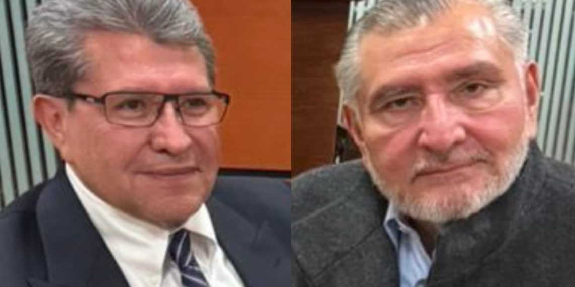 Monreal y Adán Augusto pactan en Palacio Nacional