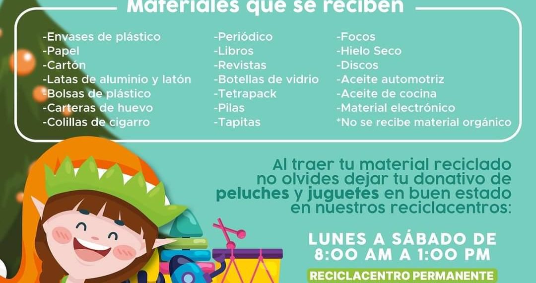Invitan a donar juguetes en centros de reciclaje