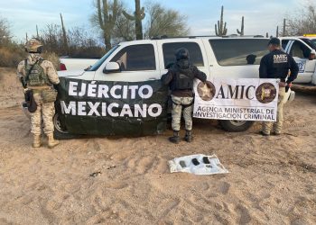 Operativo conjunto asegura vehículos y municiones en Sonoyta