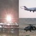 Chocan avión y helicóptero militar cerca de Washington