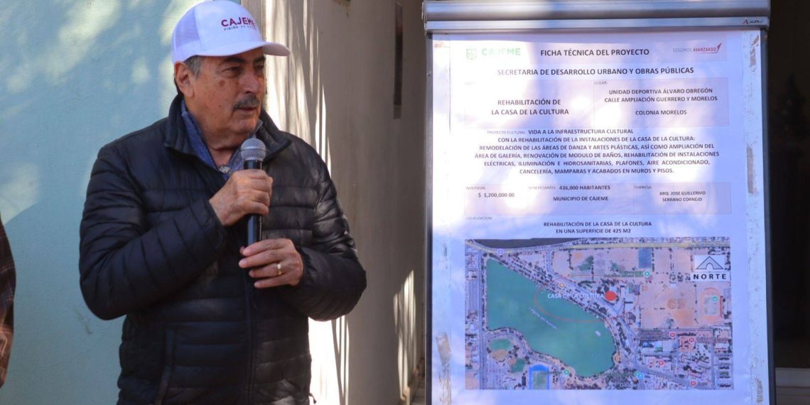 Pone en marcha Javier Lamarque obra de rehabilitación para la Casa de la Cultura