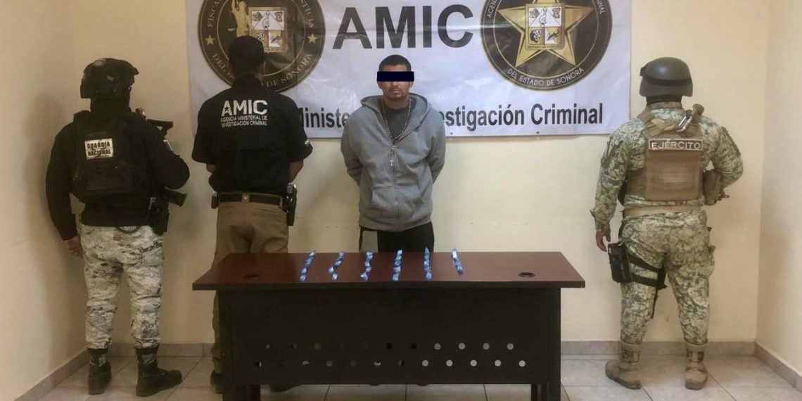 Operativo conjunto asegura droga y detiene a un hombre durante cateo