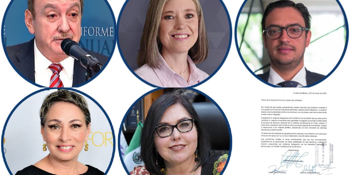 Renuncian los integrantes del Comité de Evaluación del Poder Judicial