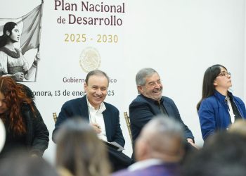 Gobernador Durazo y Canciller de la Fuente trazan ruta de desarrollo con Consulta para Plan Nacional