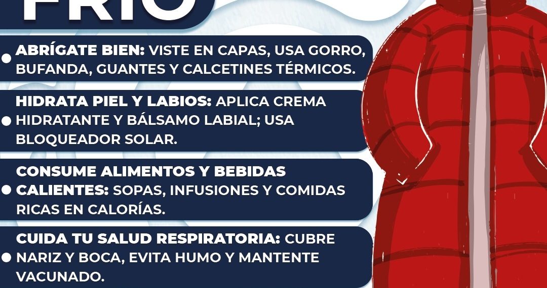 Emite Protección Civil recomendaciones ante bajas temperaturas por segunda tormenta invernal