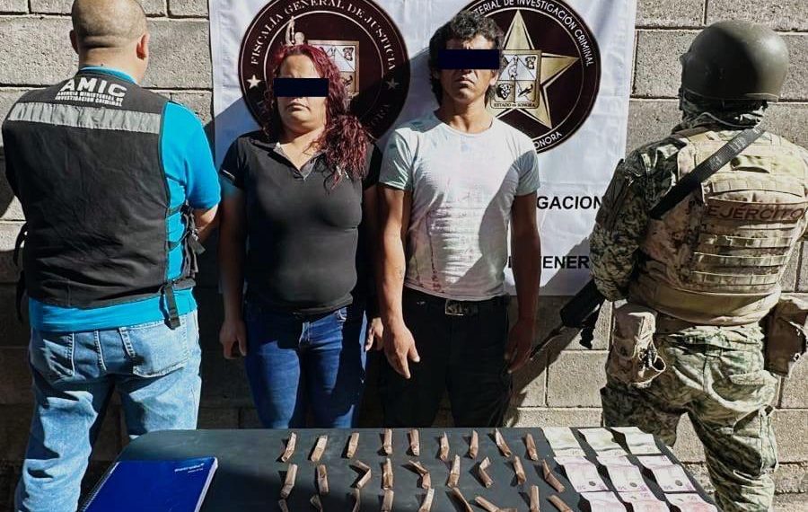 Cateo exitoso culmina en aseguramiento de narcóticos y captura de dos personas