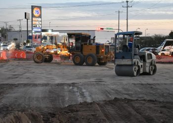 Moderniza Toño Astiazarán cruceros estratégicos de Hermosillo con concreto hidráulico