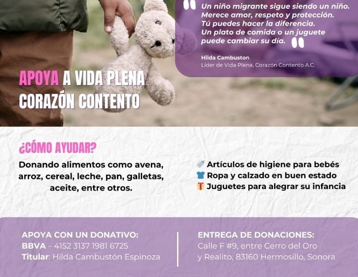 Urgente promover estrategias y políticas que protejan a la niñez migrante: FNGSonora