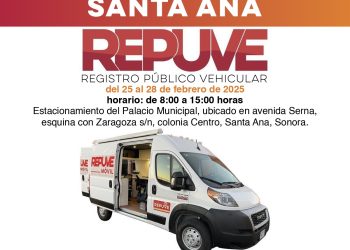 Traslada Gobierno de Sonora módulo itinerante de Repuve a Santa Ana: SSP