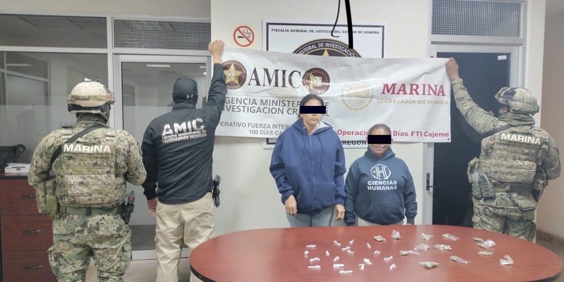 Presuntas distribuidoras de droga son capturadas en Operación Escudo Sable