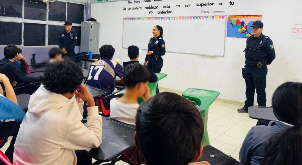Policía Estatal imparte pláticas a estudiantes sobre prevención de delitos: Secretaría de Seguridad Pública