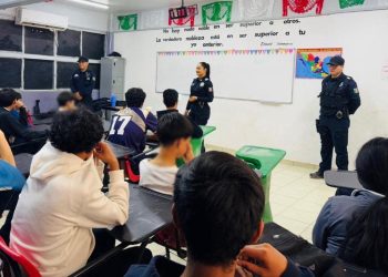 Policía Estatal imparte pláticas a estudiantes sobre prevención de delitos: Secretaría de Seguridad Pública