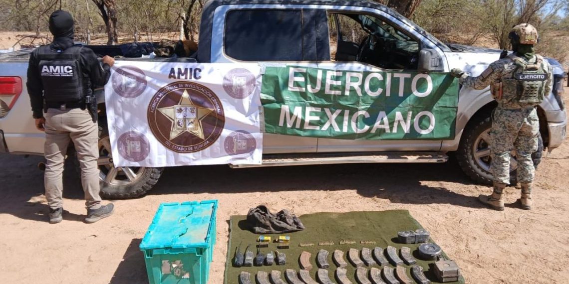 En múltiples operativos se asegura armas, vehículos y municiones en Trincheras