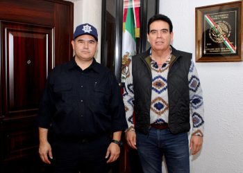 Secretario de Seguridad se reúne con Presidente Municipal de Caborca