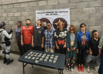 FGJES asegura a ocho personas y droga en cateo positivo realizado en Hermosillo