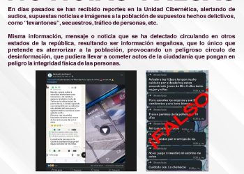 Exhorta Unidad Cibernética a no compartir noticias sin antes verificar su autenticidad