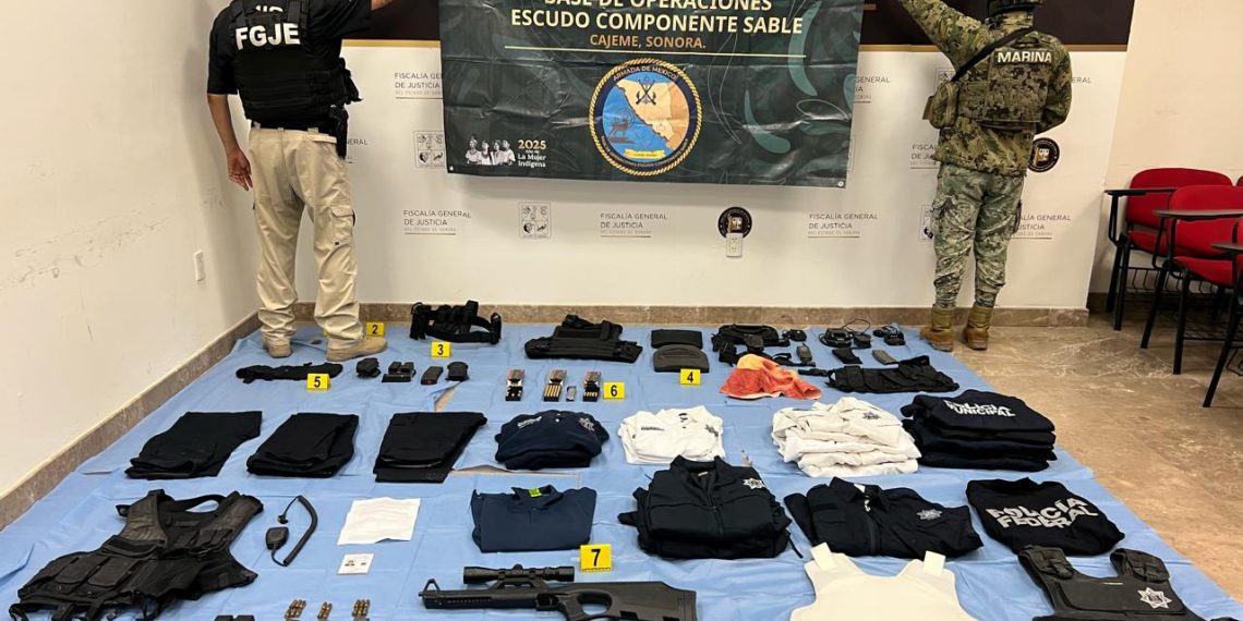 Detienen a cinco presuntos delincuentes en inmediaciones de Guaymas