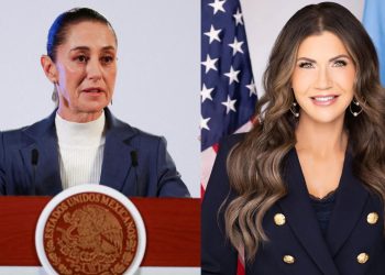 Kristi Noem anuncia reunión con Claudia Sheinbaum