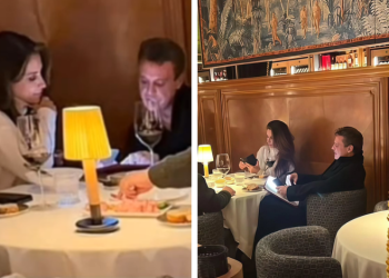Luis Miguel y Paloma Cuevas son sorprendidos por dos fans durante cena en Madrid