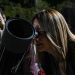 Gran éxito en la observación del eclipse lunar total- La Luna Roja en Cajeme
