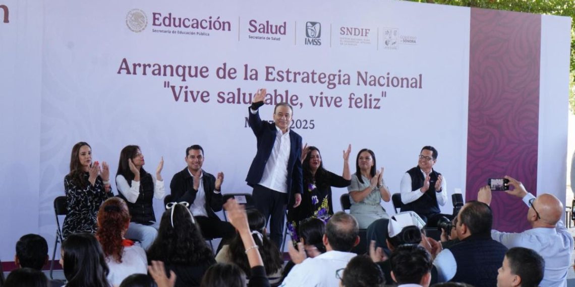Gobernador Durazo arranca en escuelas de Sonora la Estrategia Nacional de Vida Saludable