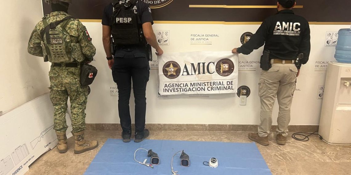 Aseguran cámaras de videovigilancia ilegales durante operativo conjunto de AMIC-DEFENSA en Ciudad Obregón