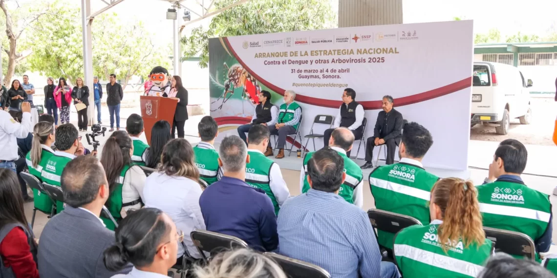 Participa Ayuntamiento de Guaymas en el arranque de la “Estrategia nacional contra el dengue y otras arbovirosis 2025”