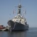 El destructor estadounidense USS Gravely atraca en Veracruz