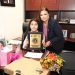 La diputada Gabriela Tapia Fonllem recibe a la diputada infantil Jazmín Esmeralda Fragozo de Benito Juárez