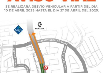 Por trabajos de interconexión de tuberías del tanque Bachoco se adecuará vialidad en un tramo del bulevar Morelos