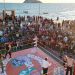 Se realiza con gran afluencia lucha libre del Cochinón vs el Patrullero Verde en Bahía de Kino