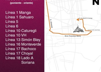 Gobierno de Sonora anuncia ajustes en líneas de transporte urbano por manifestación de ExpoGan