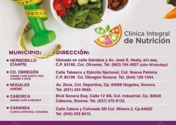 Promueve Gobierno de Sonora alimentación saludable y clínicas gratuitas de nutrición