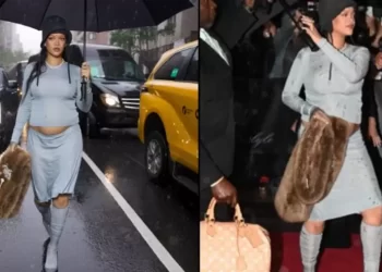 Rihanna aparece embarazada en la Met Gala