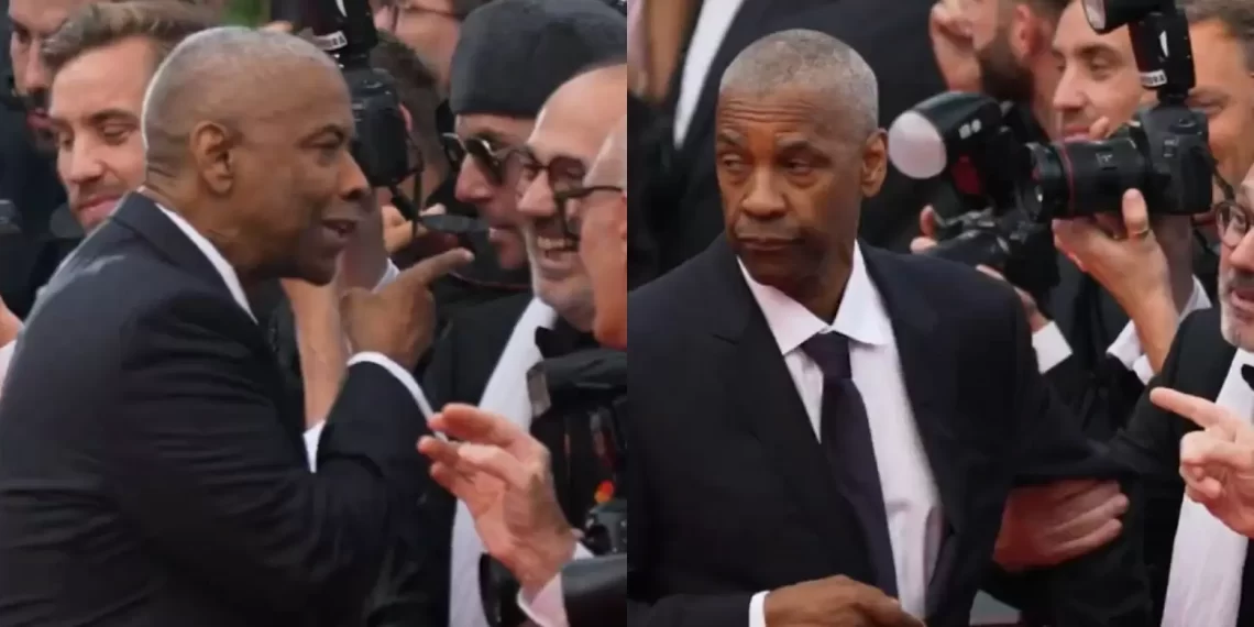Denzel Washington tiene un altercado con fotógrafo en Cannes