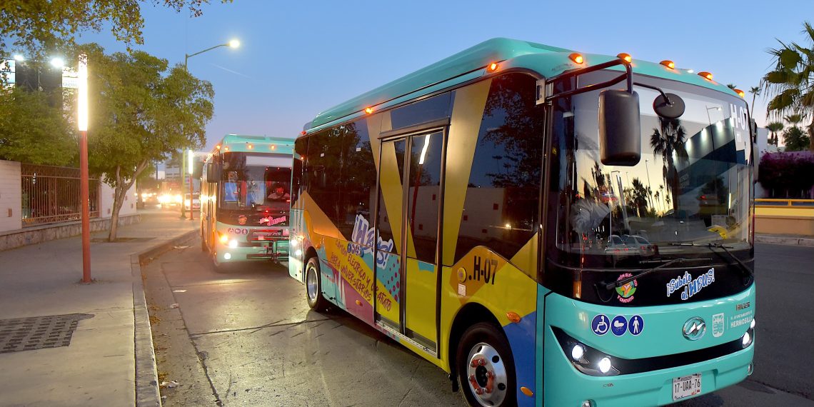 Amplía Ayuntamiento de Hermosillo rutas de transporte eléctrico H Bus a estudiantes universitarios