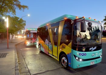 Amplía Ayuntamiento de Hermosillo rutas de transporte eléctrico H Bus a estudiantes universitarios