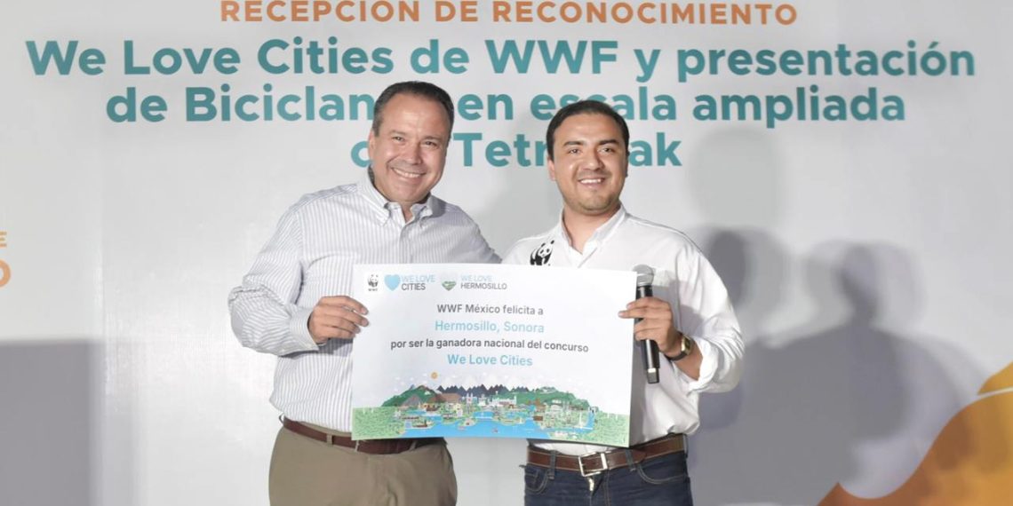 Recibe Toño Astiazarán reconocimiento We Love Cities 2024, de WWF (World Wide Fund for Nature) por acciones a favor del medio ambiente
