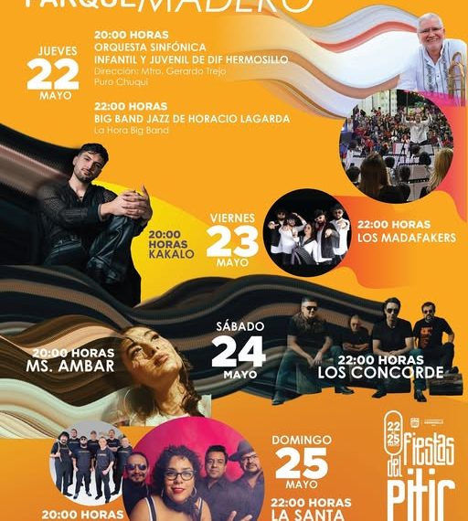 Tendrá el Parque Madero variado programa artístico durante las Fiestas del Pitic 2025