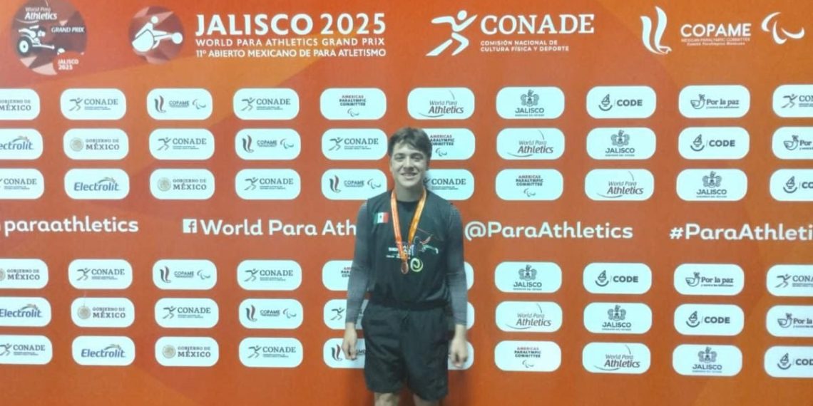 Gana alumno de Cobach Sonora bronce en el Gran Premio Mundial de Para Atletismo 2025
