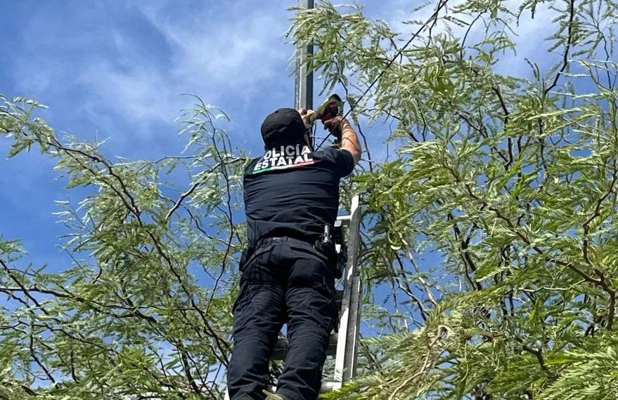 Asegura Gobierno de Sonora y SEMAR cámaras de videovigilancia durante operativo en Hermosillo
