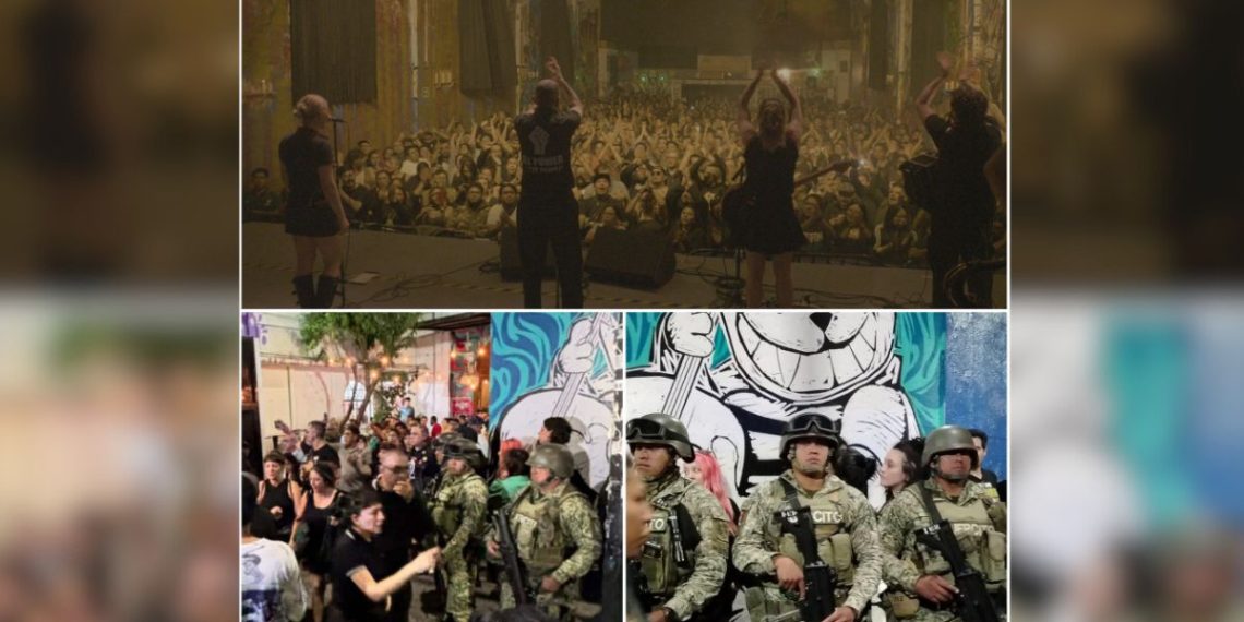 Ejército y policía desalojan concierto en el Multiforo Alicia